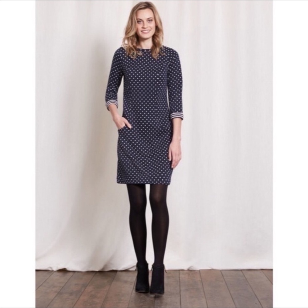 Adorable Boden polka dot mini dress size 8R